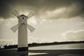 Historical windmill lighthouse in Swinoujscie, Poland Royalty Free Stock Photo